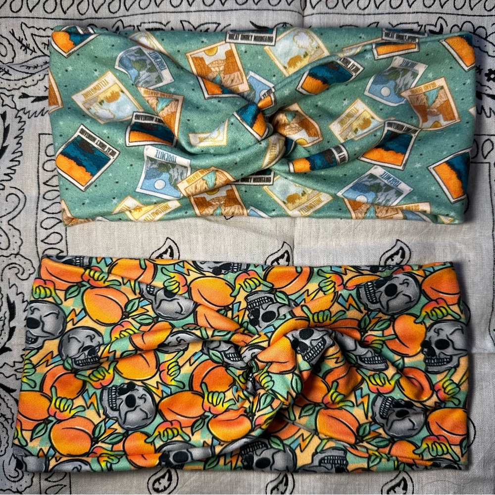 Lot, Colorful Wide Twist Turban Style Headbands | Outdoor Core,Rockabilly Prints